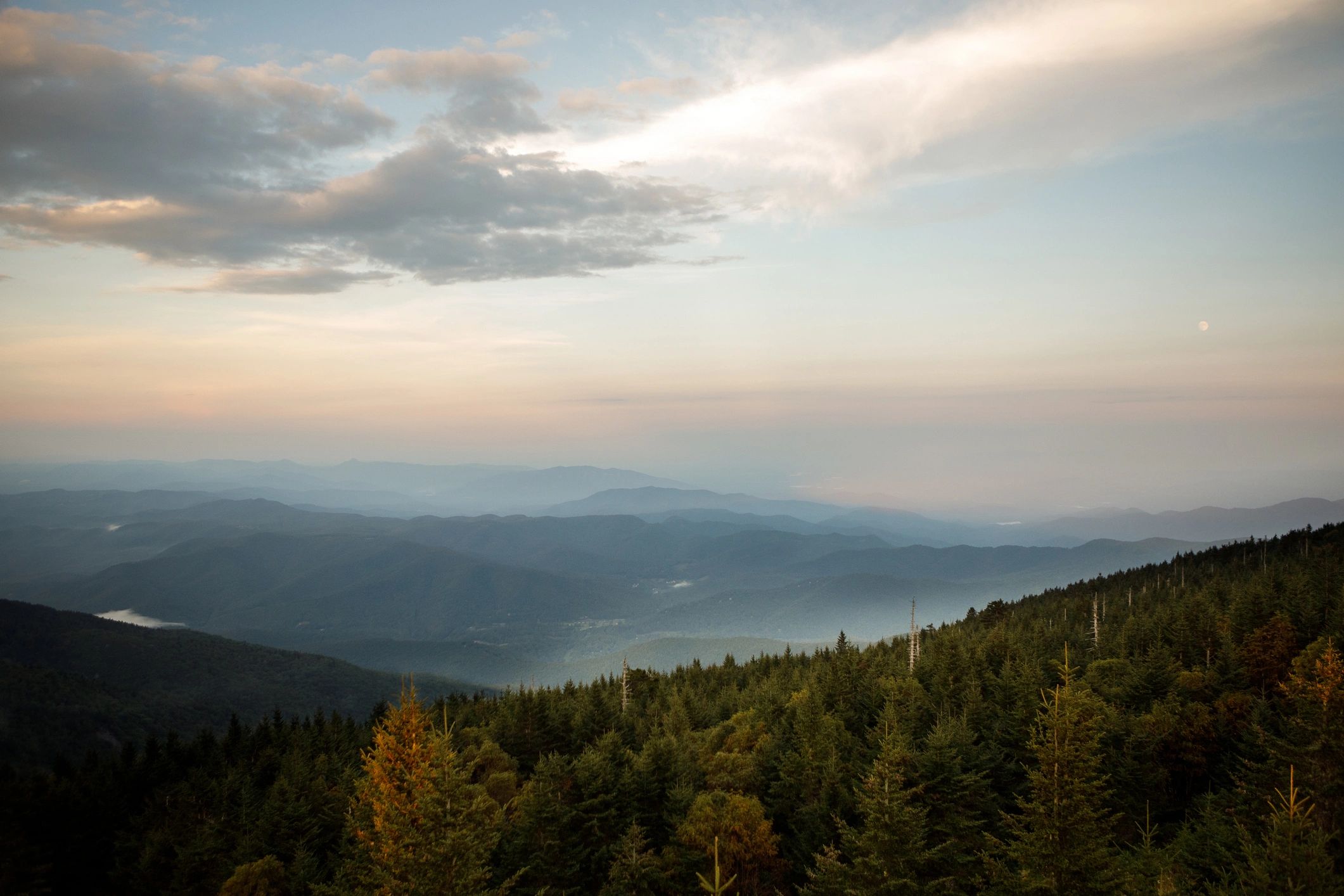 Mountain vista from Mount Mitchell in North Carolina